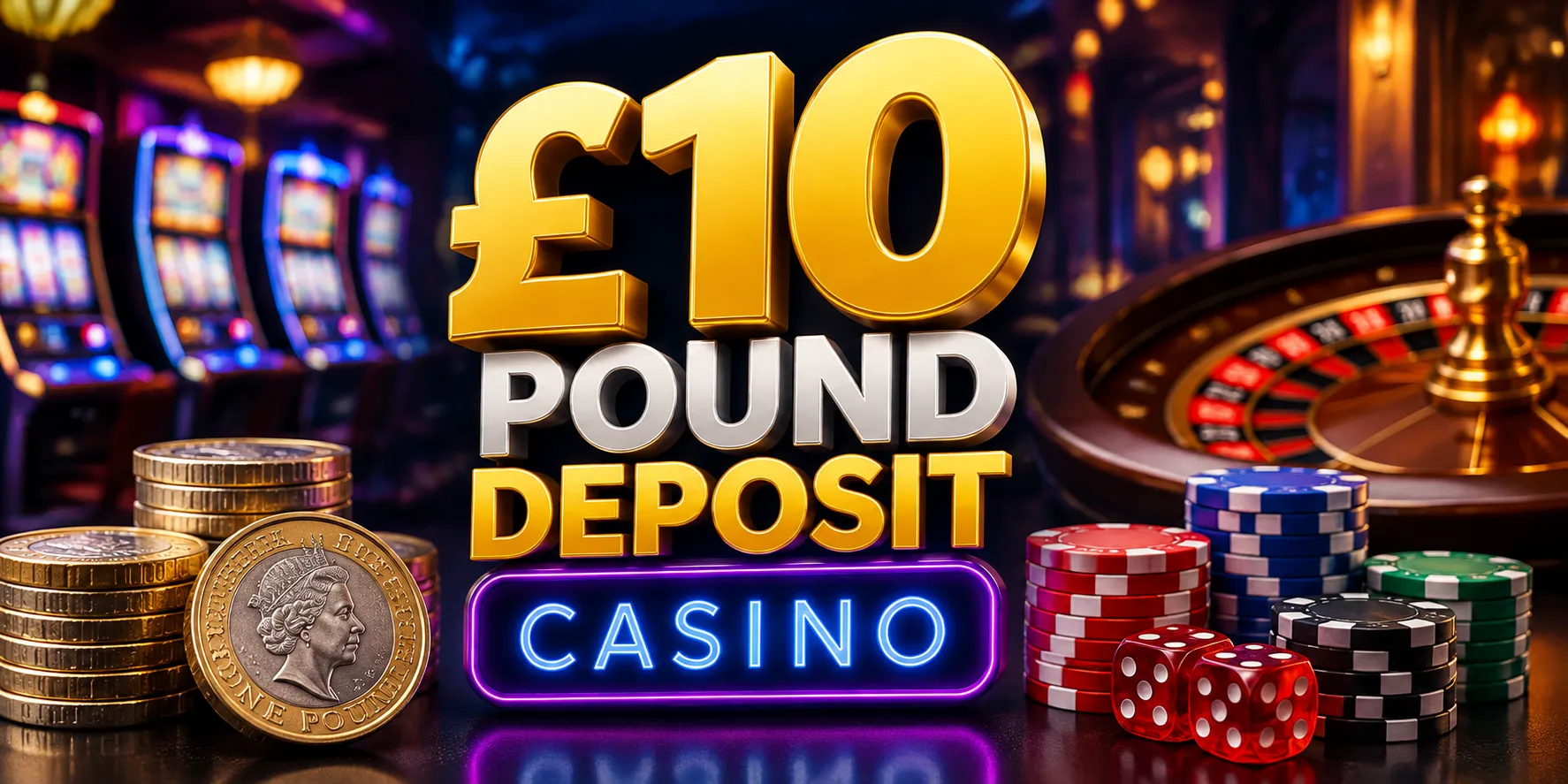 10 Pound Deposit Casino UK Bonuses, Games & Payment Options