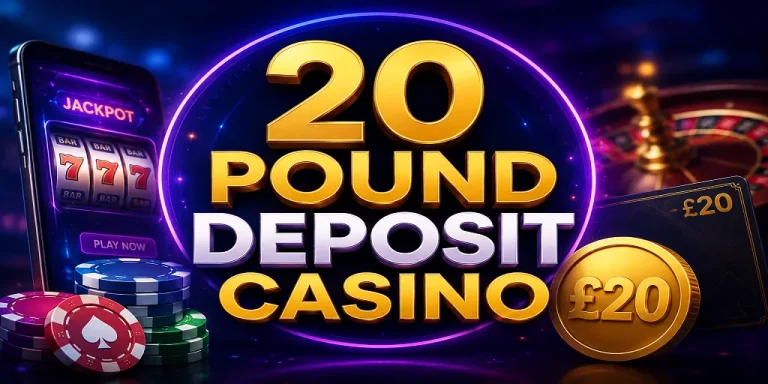 20 Pound Deposit Casino UK Bonuses, Games & Payment Options