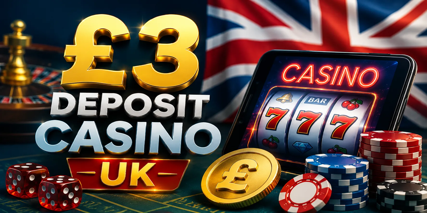 3 Pound Deposit Casino UK Low-Cost Play, Bonuses & Payments