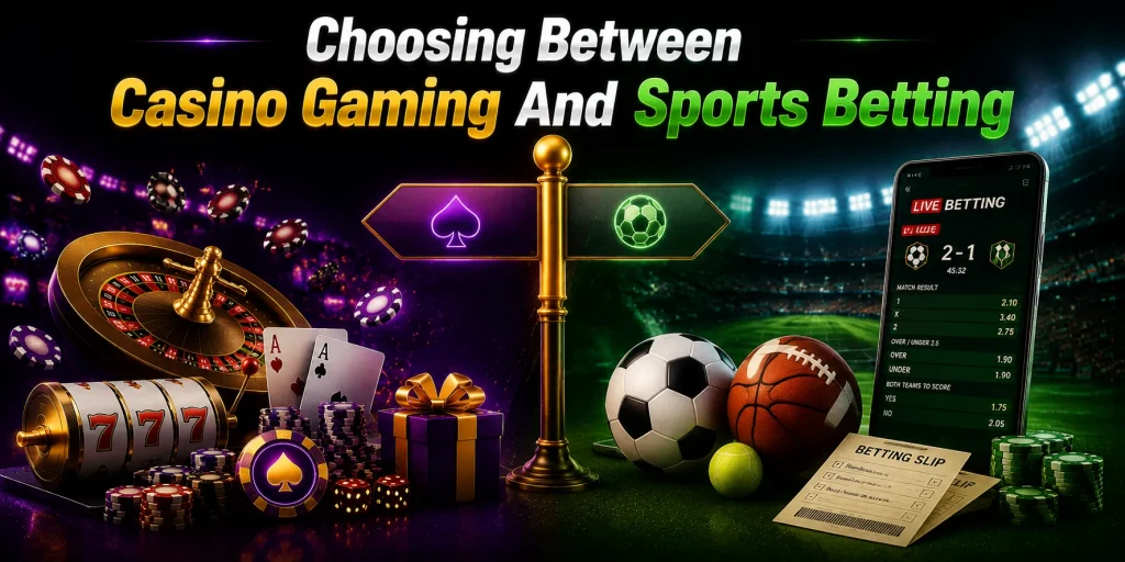 Choosing Between Casino Gaming And Sports Betting