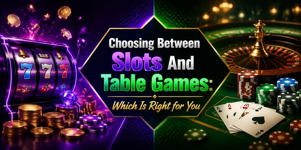 Choosing Between Slots And Table Games Which Is Right for You