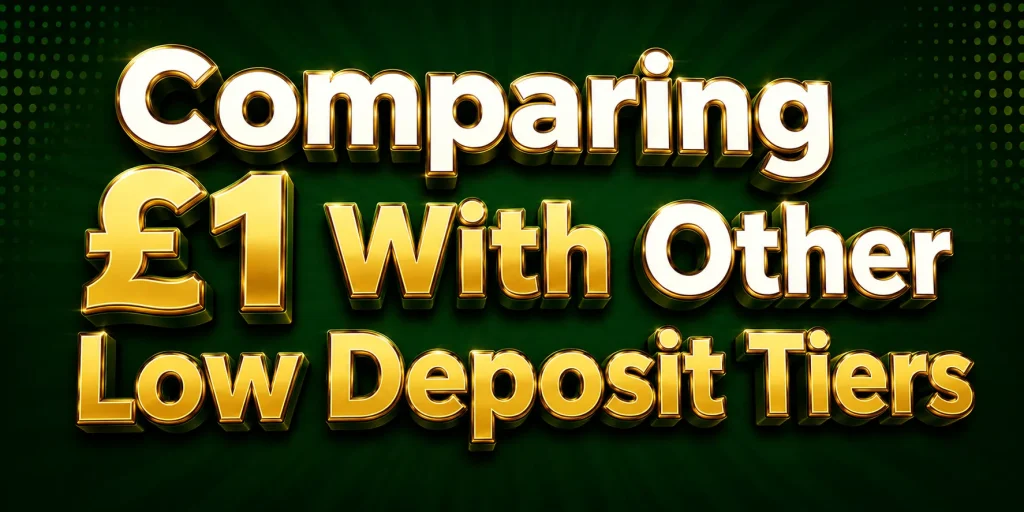 Comparing £1 With Other Low Deposit Tiers