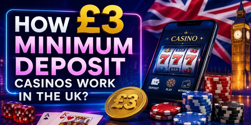 How £3 Minimum Deposit Casinos Work In The UK