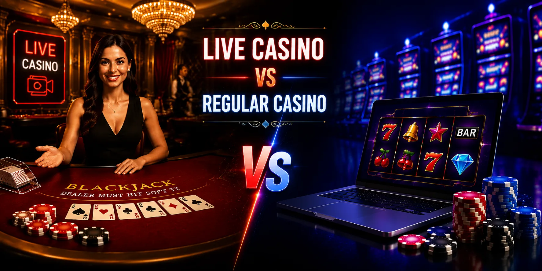 Live Casino Vs Regular Casino Key Differences And Features Explained