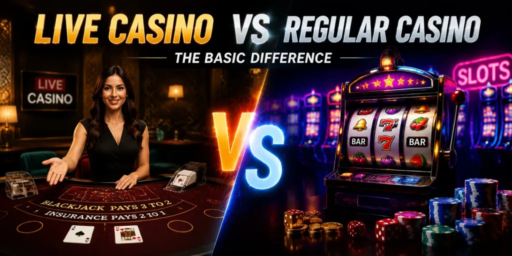 Live Casino Vs Regular Casino The Basic Difference