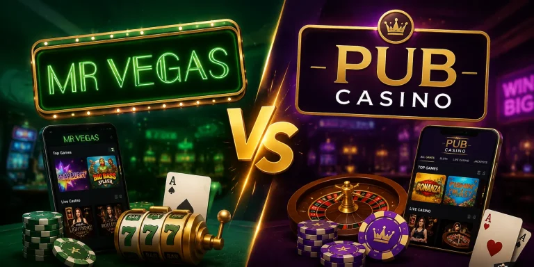 Mr Vegas vs Pub Casino Bonuses, Wagering, Games & Payouts Compared 2026
