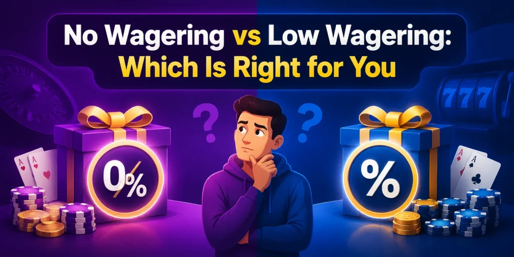No Wagering vs Low Wagering Which Is Right for You