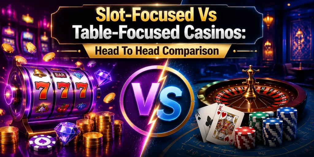 Slot-Focused Vs Table-Focused Casinos Head To Head Comparison