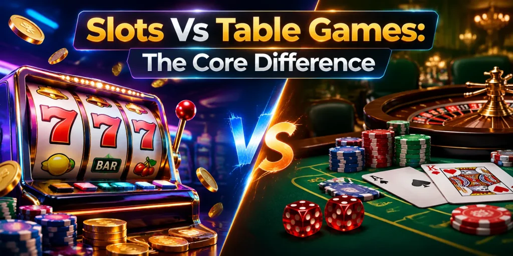 Slots Vs Table Games The Core Difference