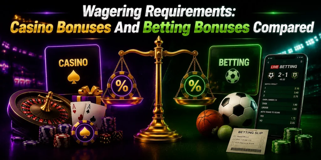 Wagering Requirements Casino Bonuses And Betting Bonuses Compared