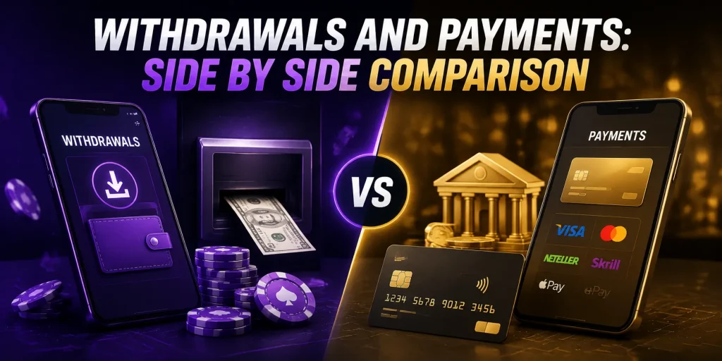 Withdrawals And Payments Side By Side Comparison