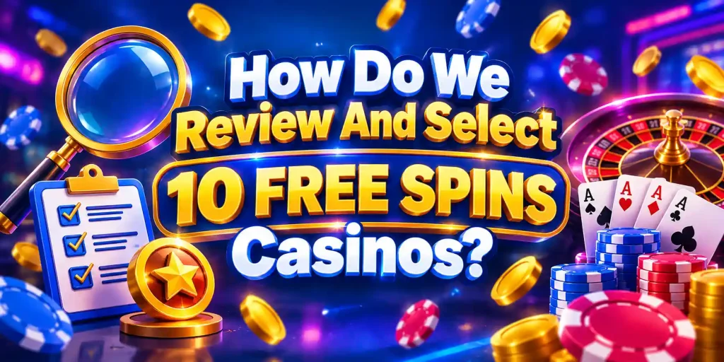How Do We Review And Select 10 Free Spins Casinos