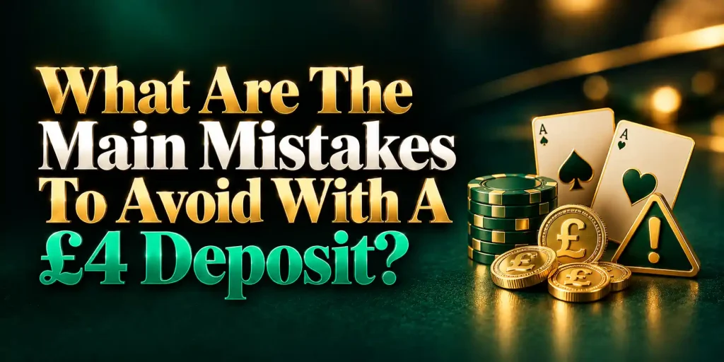What Are The Main Mistakes To Avoid With A £4 Deposit