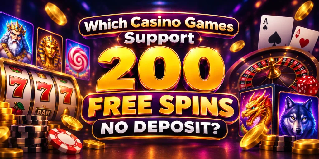 Which Casino Games Support 200 Free Spins No Deposit?