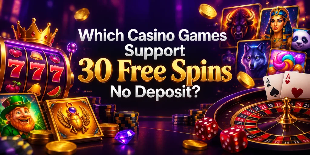 Which Casino Games Support 30 Free Spins No Deposit?